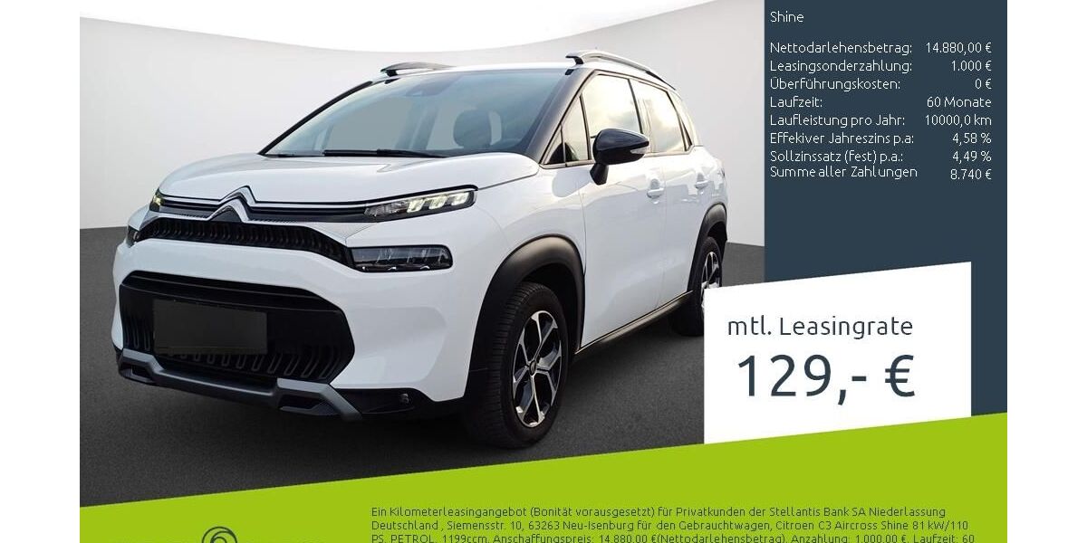 Citroen C3 Aircross 16.787 km 13.670 &euro; Münster - Amelsbüren 48163