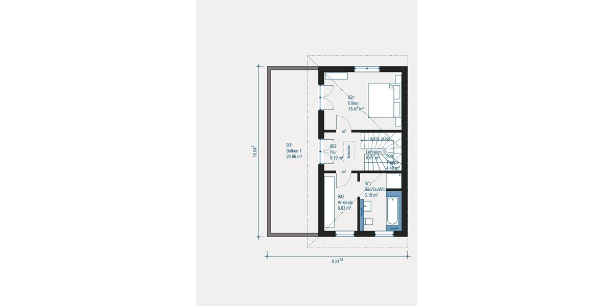 Individuelle DHH mit Terrasse und Keller in Mühlheim am Main - Malerfertig inkl. Grundstück - Doppelhaushälfte Mühlheim am Main Markwald | Angebot:27377424