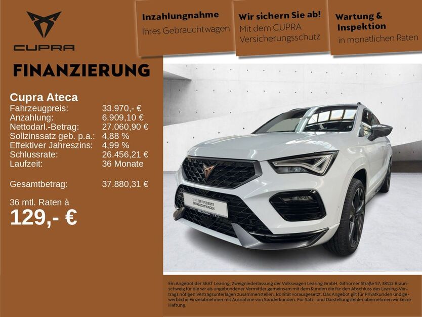 Cupra Ateca 6.491 km 32.820 € Neu-Ulm 89231