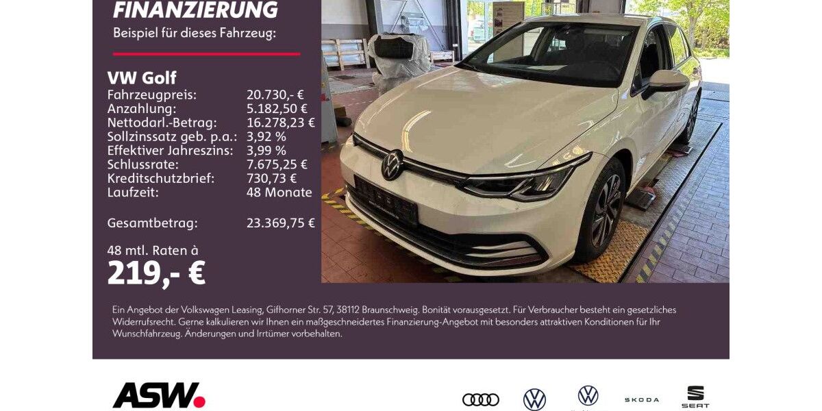 VW Golf 41.200 km 20.730 &euro; Weinsberg 74189