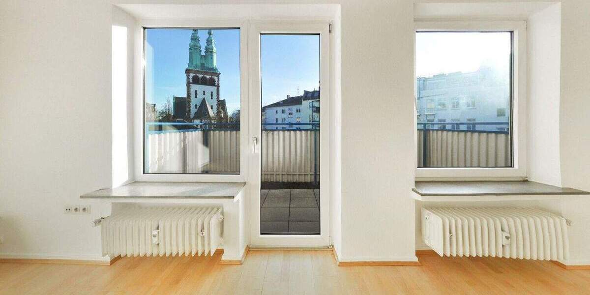 Attraktive Studiowohnung mit modernisiertem Bad und Balkon - leer stehend 1 zimmer