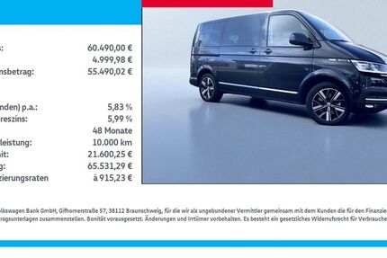 VW T6 Multivan 45.000 km 59.489 &euro; Gröditz 01609