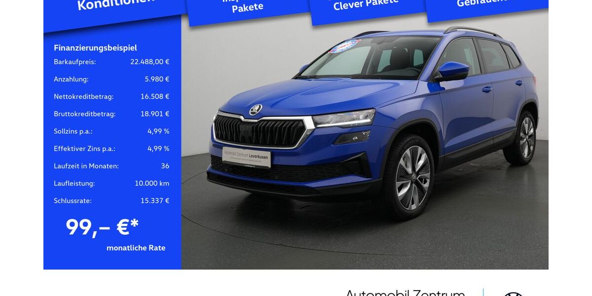 Skoda Karoq 85.643 km 22.480 &euro; Leverkusen 51379