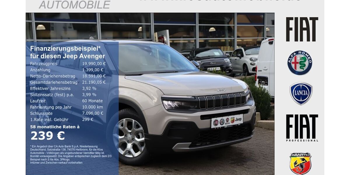 Jeep Avenger 13.500 km 19.990 &euro; Völklingen 66333
