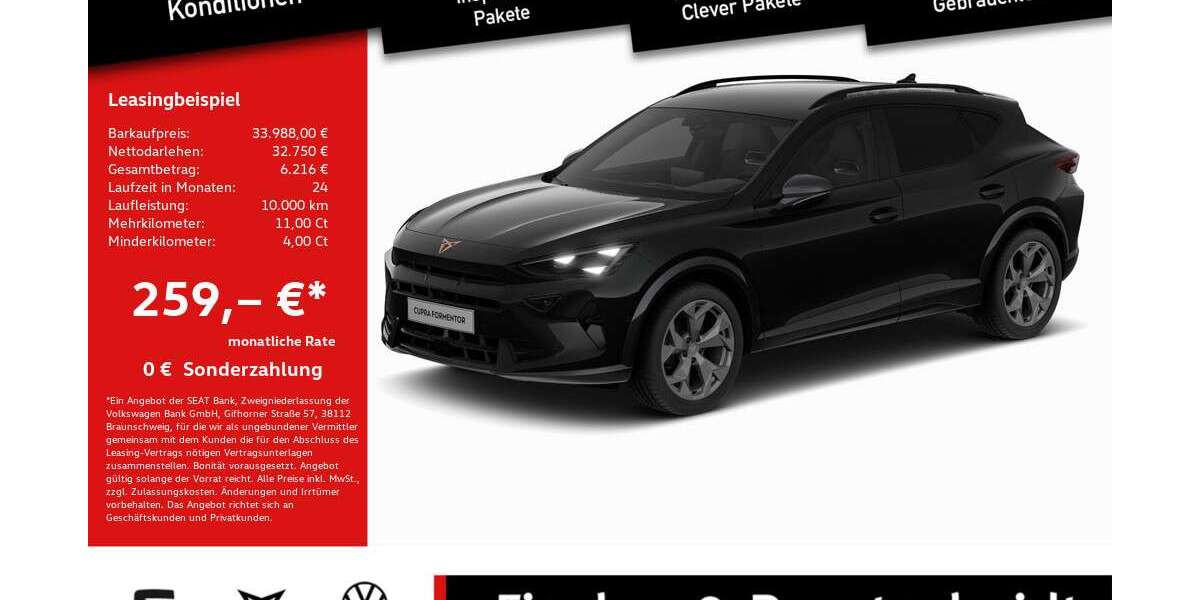 Cupra Formentor 15.626 km 33.988 &euro; Lohmar 53797