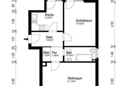 Kapitalanlage, Vermietete 2 Zimmer Wohnung