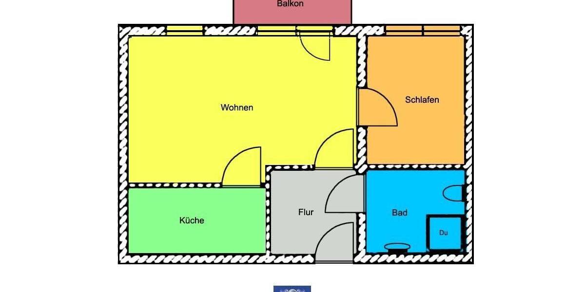 Etagenwohnung Radebeul - 2 Zimmer, 49 m&sup2;, 499&euro; | Angebot:26843727