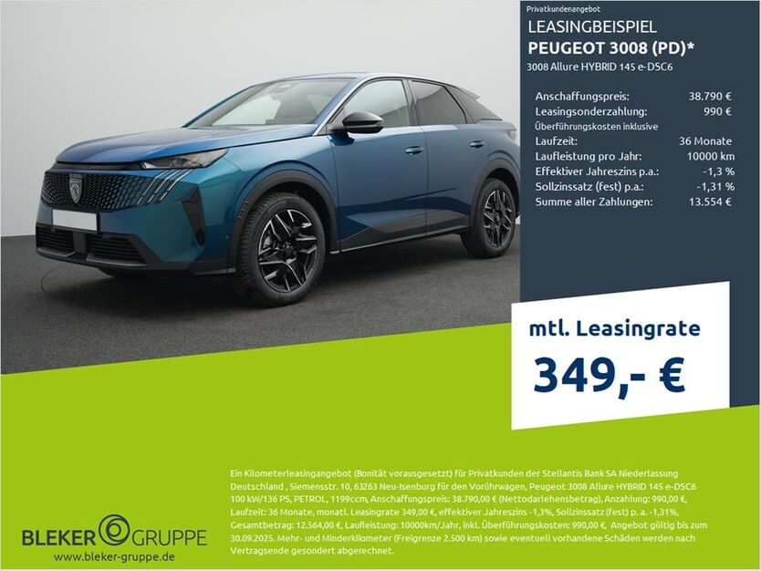 Peugeot 3008 3.000 km 34.490 € Borken 46325