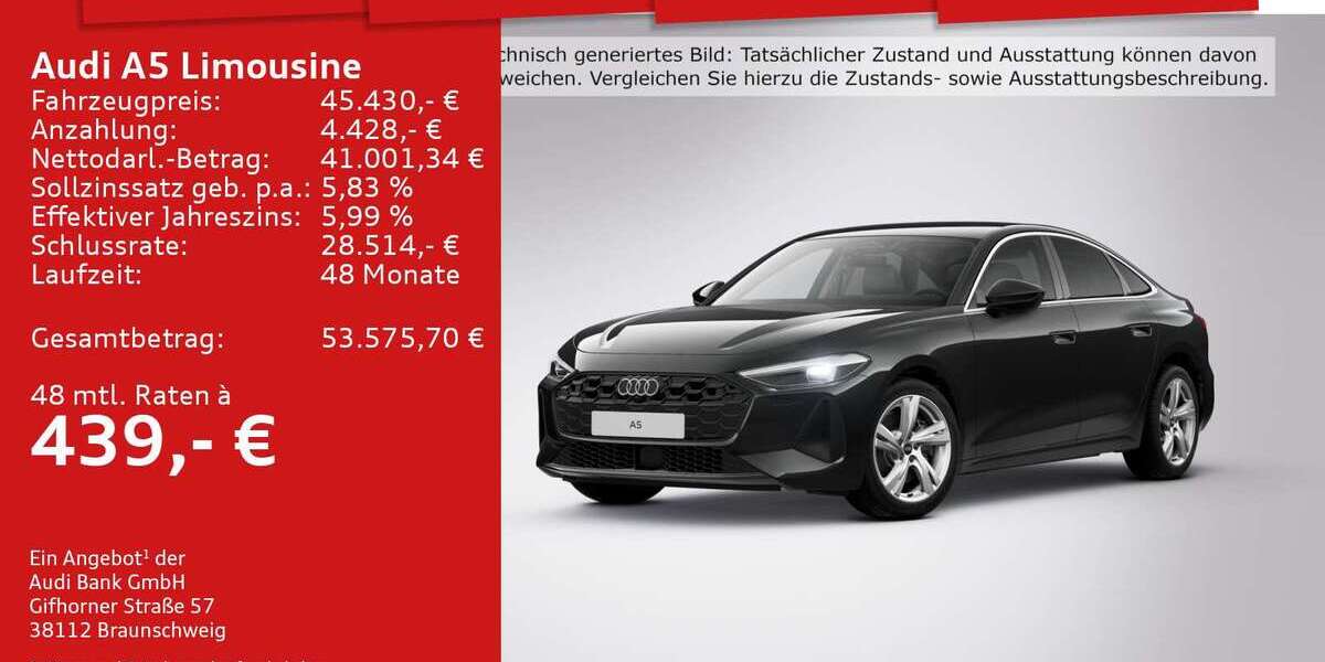 Audi A5 27.835 km 45.430 € Mosbach 74821