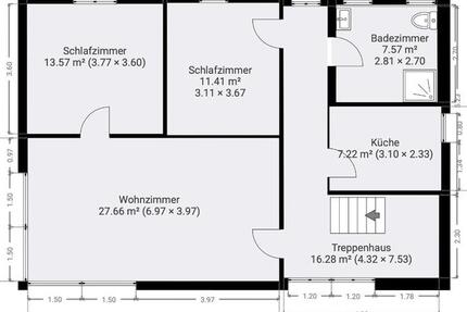 Wohnung Haselünne - 3 Zimmer, 83 m&sup2;, 700&euro; | Angebot:26003943