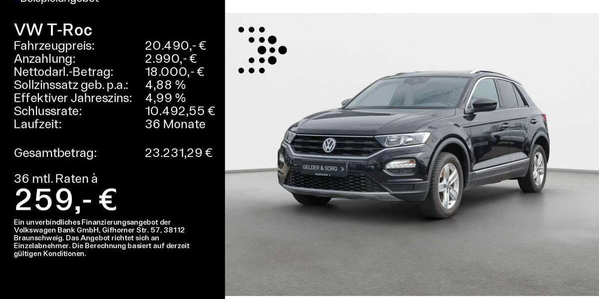 VW T-Roc 81.100 km 17.980 &euro; Schweinfurt 97424
