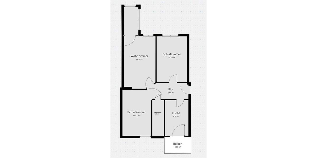 Etagenwohnung Hannover Südstadt - 3 Zimmer, 78 m&sup2;, 950&euro; | Angebot:24859070