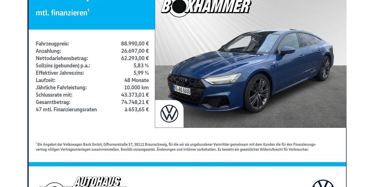 Audi A7 4.990 km 88.990 &euro; Bad Aibling 83043