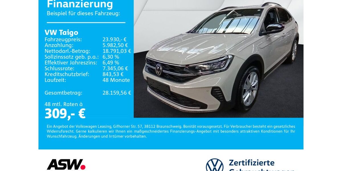 VW Taigo 25.500 km 23.930 &euro; Bad Rappenau 74906