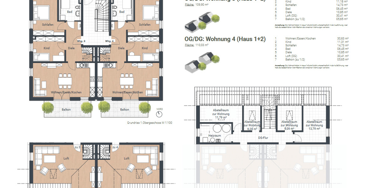Etagenwohnung Teublitz - 3 Zimmer, 77 m&sup2;, 379.500&euro; | Angebot:26875179