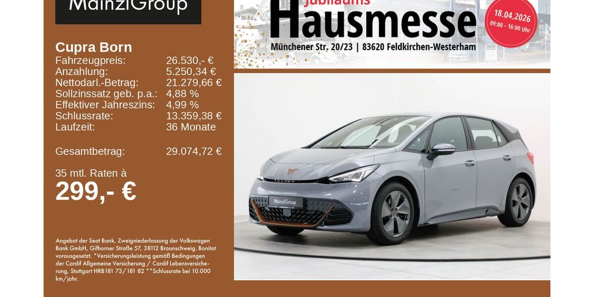 Cupra Born 32.058 km 26.530 &euro; Feldkirchen/Westerham 83620