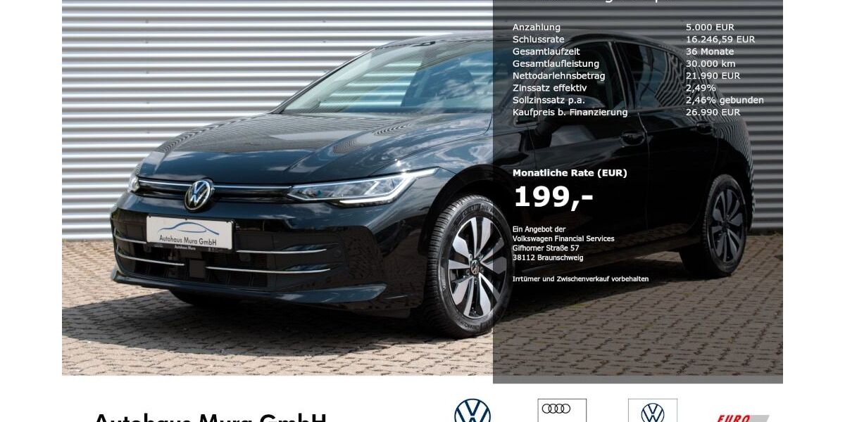 VW Golf 7.539 km 24.990 &euro; Cremlingen 38162
