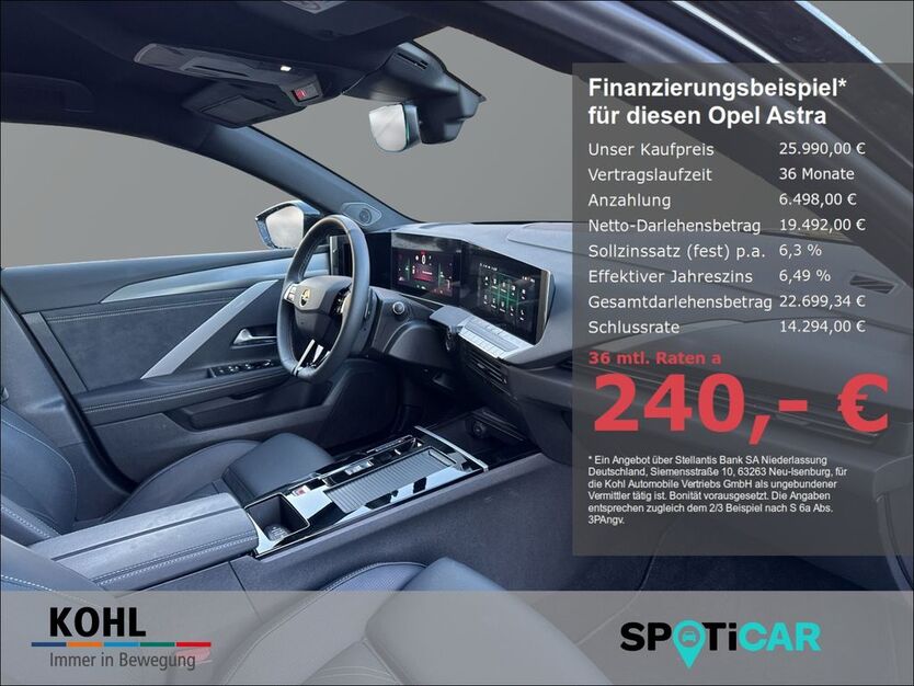 Opel Astra 1.450 km 25.990 € Aachen 52078