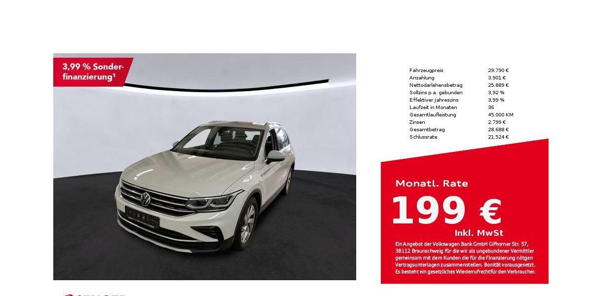 VW Tiguan 15.800 km 29.790 &euro; Bad Oldesloe 23843