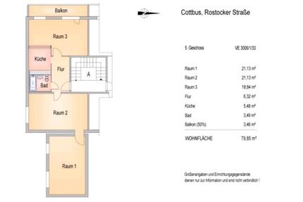 Wohnung Cottbus Ströbitz zum 01.01 3 zimmer