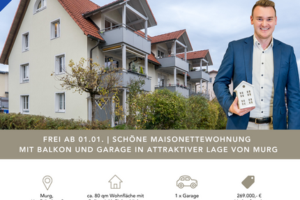 Wohnung Murg - 2 Zimmer, 80 m&sup2;, 269.000&euro; | Angebot:23410984