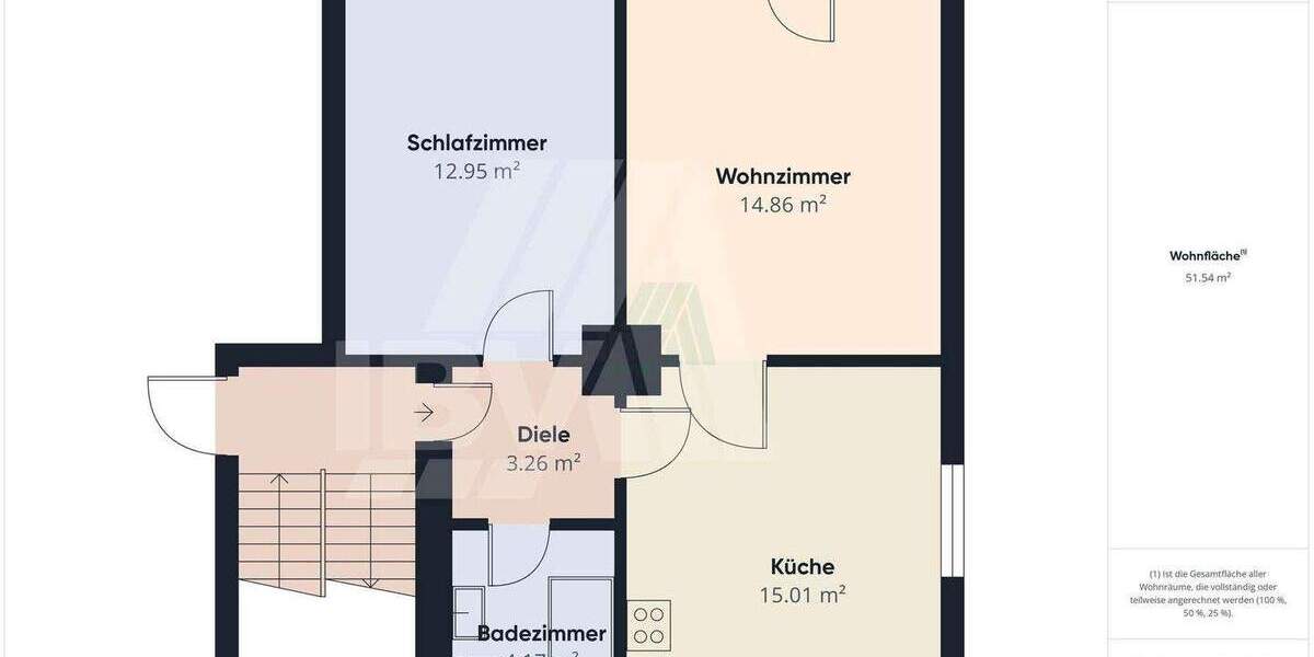 Etagenwohnung Sulzbach-Rosenberg Rosenberg - 2 Zimmer, 51 m&sup2;, 89.000&euro; | Angebot:25845674