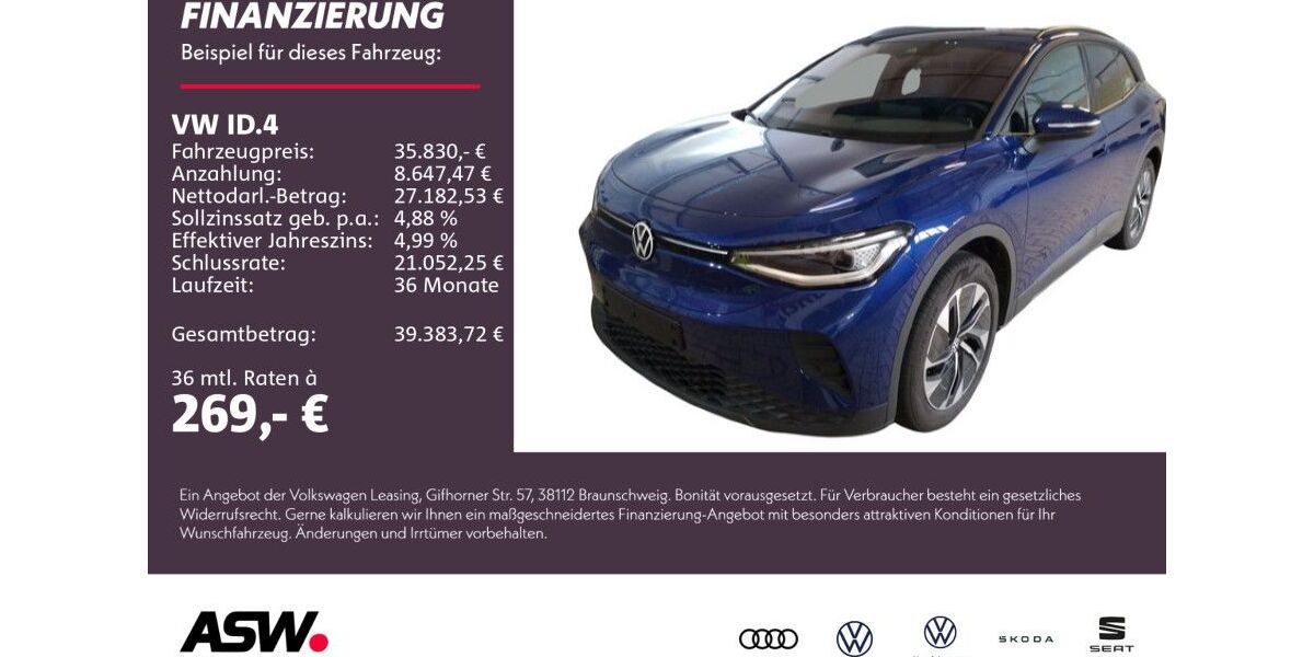 VW ID.4 7.900 km 35.830 &euro; Weinsberg 74189