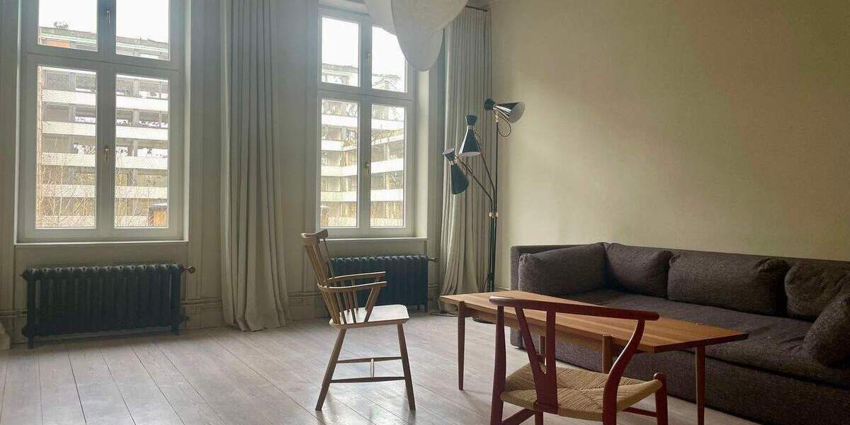 Etagenwohnung Hamburg Rotherbaum - 3 Zimmer, 104 m&sup2;, 3.500&euro; | Angebot:25372659