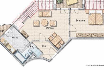 Wohnung Ahrensfelde - 2 Zimmer, 57 m&sup2;, 967&euro; | Angebot:26662769