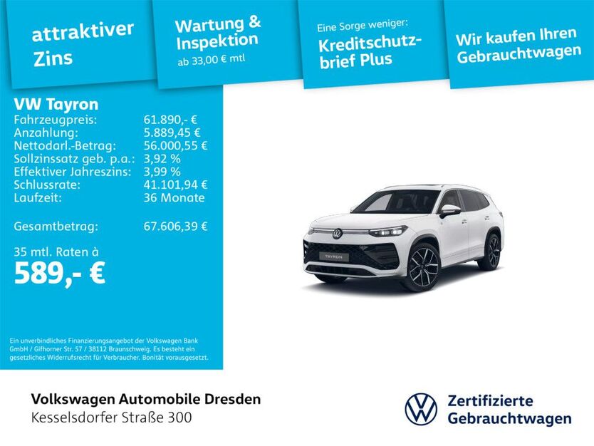 VW Tayron 4.549 km 61.890 € Dresden 01169