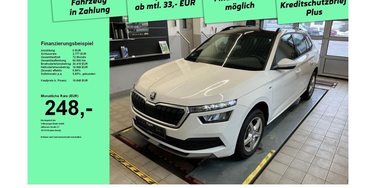 Skoda Kamiq 15.320 km 16.690 &euro; Immenstadt 87509