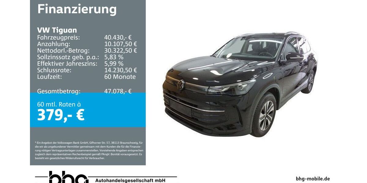 VW Tiguan 7.863 km 40.430 &euro; Ettlingen 76275