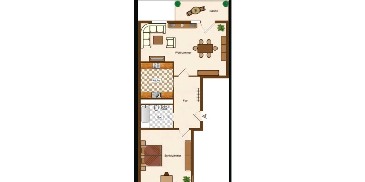 attraktive 2-Zimmerwohnung in Ströbitz 1 zimmer
