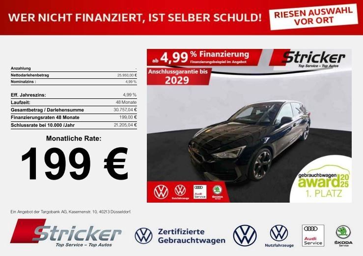 Cupra Leon 24.595 km 25.949 € Detmold 32760