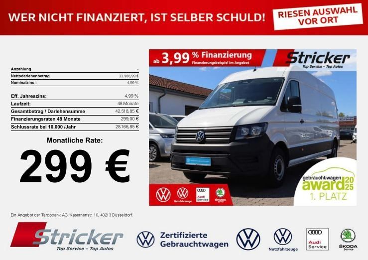 VW Crafter 28.035 km 32.949 € Detmold 32760