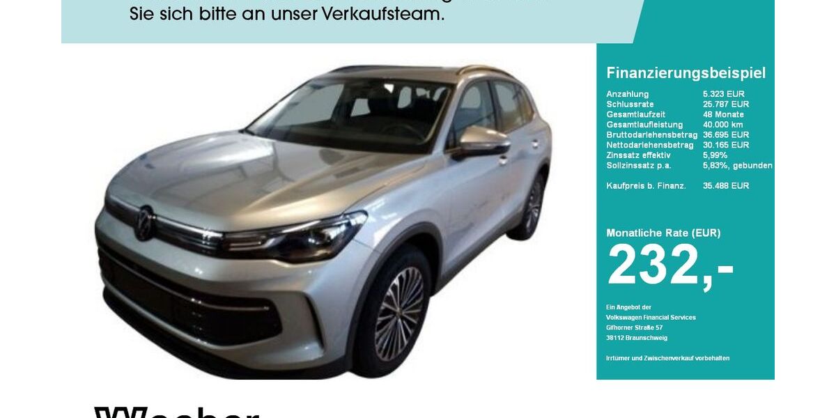 VW Tiguan 7.632 km 35.388 &euro; Herrenberg 71083