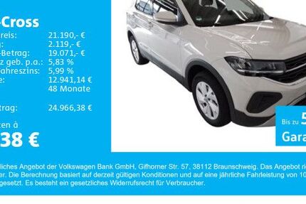 VW T-Cross 6.499 km 20.890 € Gersthofen 86368
