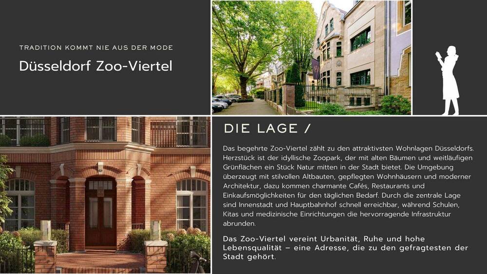 Etagenwohnung Düsseldorf Düsseltal - 2 Zimmer, 68 m&sup2;, 299.000&euro; | Angebot:26826273