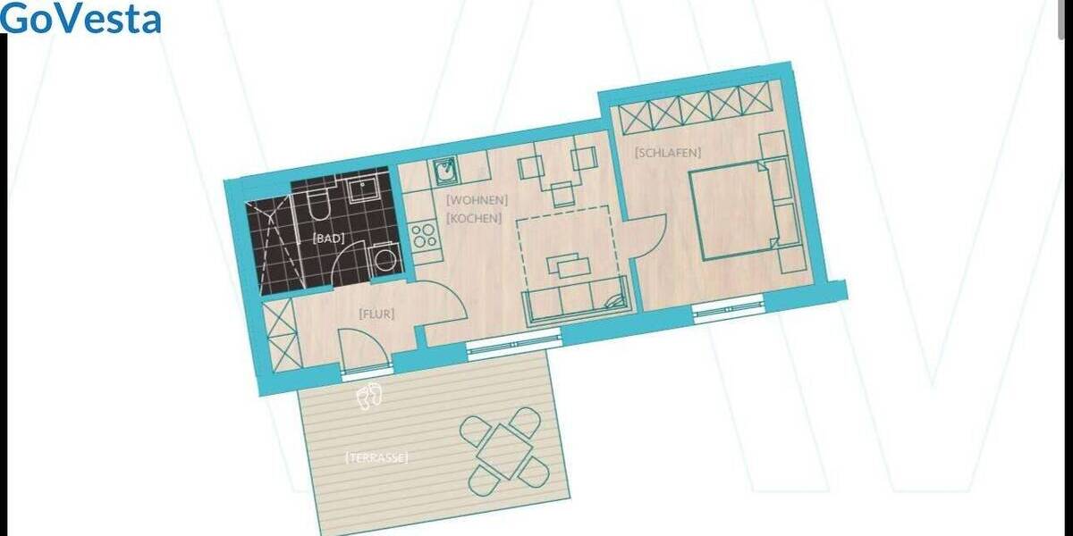 Etagenwohnung Mönchgut Groß Zicker - 2 Zimmer, 48 m&sup2;, 230.000&euro; | Angebot:26064431