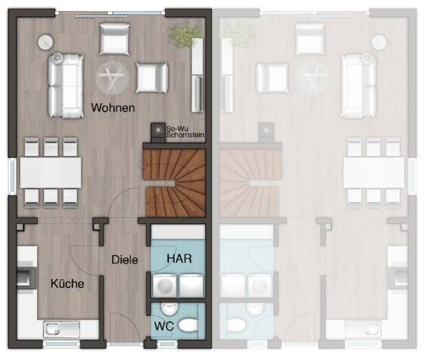 Doppelhaushälfte Dortmund Berghofen - 5 Zimmer, 140 m&sup2;, 509.000&euro; | Angebot:25302302