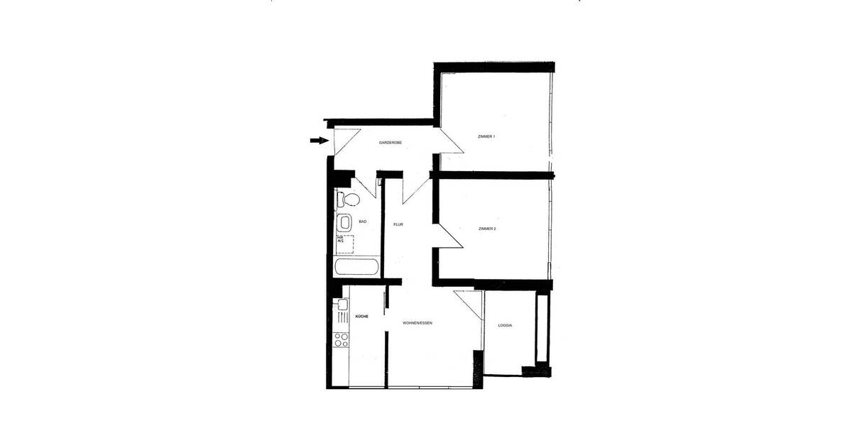 Etagenwohnung Würzburg Frauenland - 2 Zimmer, 65 m&sup2;, 265.000&euro; | Angebot:26417639