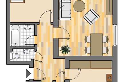 Wohnung Marl Hamm - 3.5 Zimmer, 62 m&sup2;, 499&euro; | Angebot:26688357