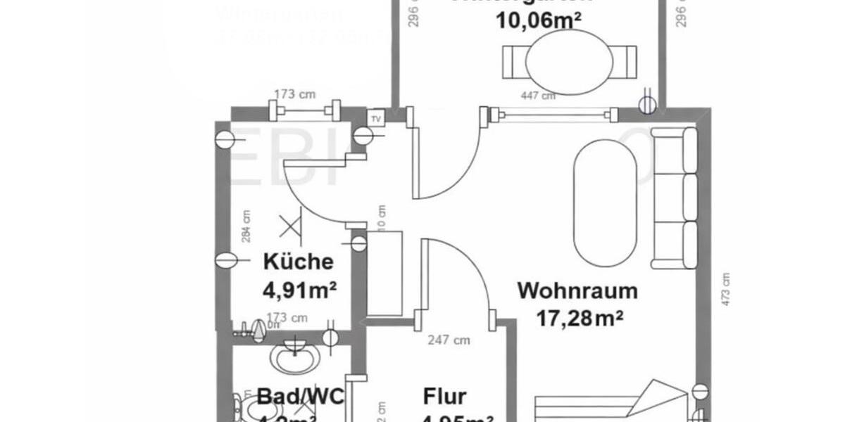 Erdgeschoßwohnung Waldkraiburg - 1 Zimmer, 36 m&sup2;, 124.000&euro; | Angebot:26237224