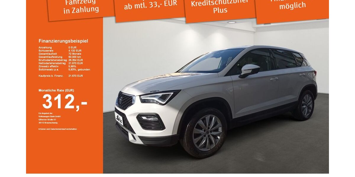 Seat Ateca 121.000 km 21.670 &euro; Lindenberg 88161
