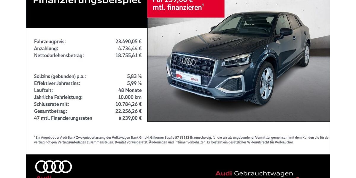 Audi Q2 34.812 km 23.490 &euro; Rostock 18059