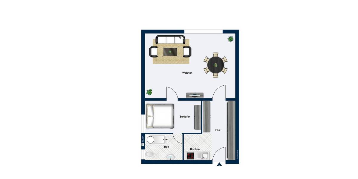 Etagenwohnung Ansbach - 2 Zimmer, 47 m&sup2;, 125.000&euro; | Angebot:25668516