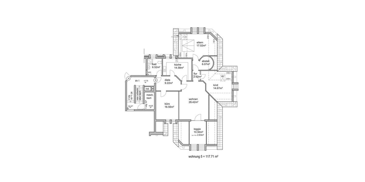 Dachgeschoßwohnung Hörstel - 4 Zimmer, 117 m&sup2;, 750&euro; | Angebot:25499346