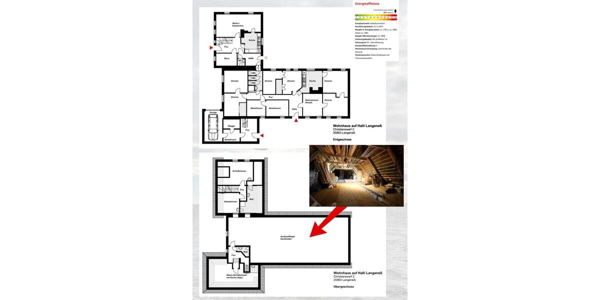 Bauernhaus, Landhaus Langeneß - 14 Zimmer, 285 m&sup2;, 685.000&euro; | Angebot:26129715