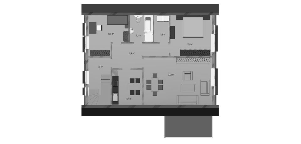 Etagenwohnung Bockhorn - 3 Zimmer, 85 m&sup2;, 750&euro; | Angebot:24739874
