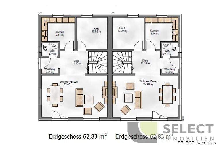 Mehrfamilienhaus, Wohnhaus Überherrn - 5 Zimmer, 121 m&sup2;, 439.000&euro; | Angebot:25565997